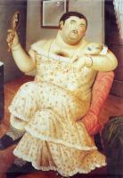 Botero, Fernando - Abstract oil painting.